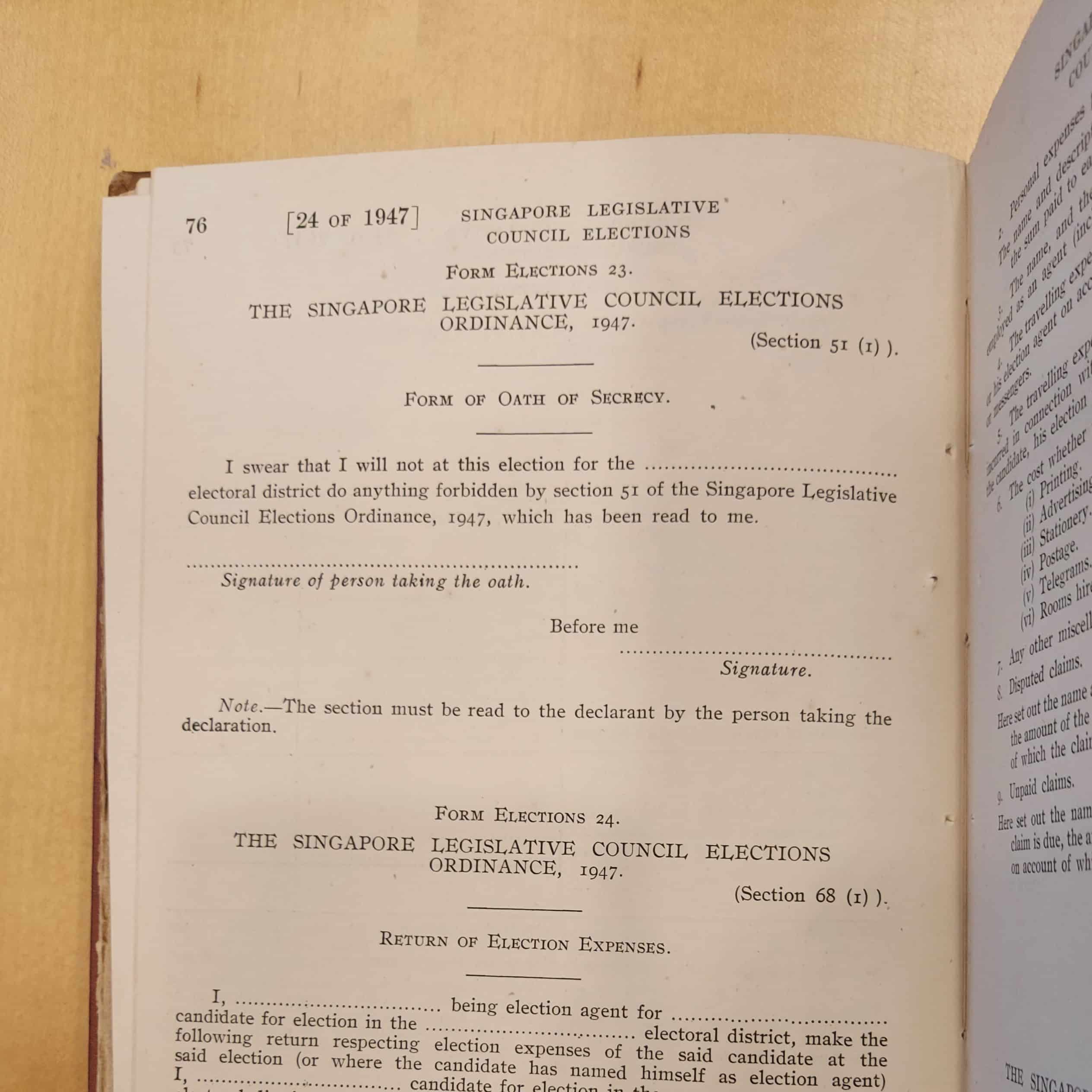 Secresy Form Going behind the quirky must-do of the oath of secrecy in Singaporean ...